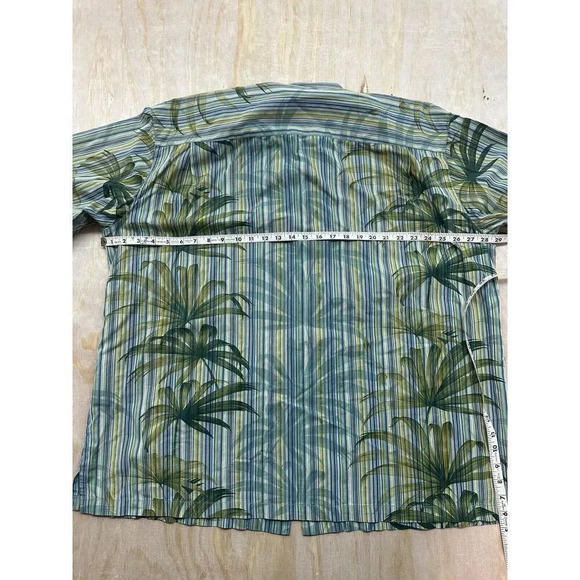 Tommy Bahama Men’s XXL Vintage Fit  100% Cotton Greens Palm Trees - Picture 5 of 8